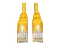 Tripp Lite 5ft Cat5e / Cat5 Snagless Molded Patch Cable RJ45 M/M Yellow 5' - Cordon de raccordement - RJ-45 (M) pour RJ-45 (M) - 1.5 m - UTP - CAT 5e - moulé, sans crochet, bloqué - jaune N001-005-YW