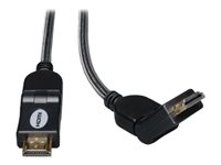 Tripp Lite 10ft High Speed HDMI Cable Digital Video with Audio Swivel Connectors 4K x 2K M/M 10' - Câble HDMI - HDMI (M) pour HDMI (M) - 3 m - triple blindage P568-010-SW