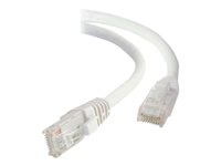 C2G - Cordon de raccordement - RJ-45 (M) pour RJ-45 (M) - 2 m - UTP - CAT 6 - démarré, sans crochet - blanc 82486