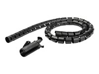 StarTech.com Gaine spirale range-câble en noir - 2,5 m - Diamètre de 25 mm - Avec outil pour insérer les câbles (CMSCOILED2) - Kit de gaines pour câbles - noir - 2.5 m CMSCOILED2
