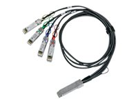 Mellanox LinkX - Câble d'attache directe 100GBase - QSFP28 pour SFP28 - 3 m - cuivre hybride/fibre optique - SFF-8665/SFF-8402/SFF-8636/ IEEE 802.by - passif MCP7F00-A003R26N