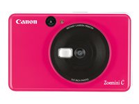 Canon Zoemini C - Appareil photo numérique - compact avec imprimante photo instantanée - 5.0 MP - rose chewing-gum 3884C005