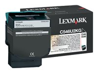 Lexmark - À rendement extrêmement élevé - noir - original - cartouche de toner LCCP - pour Lexmark C546dtn, X546dtn, X548de, X548dte C546U2KG