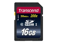 Transcend - Carte mémoire flash - 16 Go - Class 10 - SDHC TS16GSDHC10
