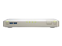 QNAP TBS-453DX M.2 SSD NASbook - Serveur NAS - 4 Baies - SATA 6Gb/s - RAID RAID 0, 1, 5, 6, 10, JBOD, disque de réserve 5 - RAM 4 Go - Gigabit Ethernet / 10 Gigabit Ethernet - iSCSI support TBS-453DX-4G