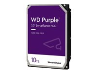 WD Purple Surveillance Hard Drive WD101PURZ - Disque dur - 10 To - interne - 3.5" - SATA 6Gb/s - 7200 tours/min - mémoire tampon : 256 Mo WD101PURZ