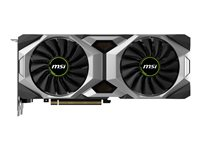 MSI RTX 2080 VENTUS 8G OC - Carte graphique - GF RTX 2080 - 8 Go GDDR6 - PCIe 3.0 x16 - HDMI, 3 x DisplayPort, USB-C GEFORCE RTX 2080 VENTUS 8G OC