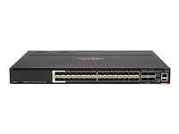 HPE Aruba CX 8360-32Y4C V2 - Commutateur - C3 - Géré - 28 x 1/10/25 Gigabit SFP / SFP+ / SFP28 + 4 x 10 Gigabit / 25 Gigabit SFP+ / SFP28 + 4 x 40/100 Gigabit QSFP+ / QSFP28 - flux d'air de l'arrière vers l'avant - Montable sur rack R9G09A#ABB