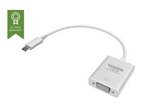 Vision - Adaptateur vidéo externe - USB-C 3.1 - VGA - blanc - Pour la vente au détail TC-USBCVGA