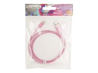 Urban Factory Cable USB to Lightning MFI certified - Pink 1m - Câble Lightning - Lightning mâle pour USB mâle - 1 m - rose CID02UF
