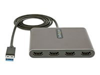 <p>Cet adaptateur USB 3.0 vers HDMI® vous permet d'étendre votre bureau en ajoutant quatre écrans ou moniteurs HDMI indépendants à votre ordinateur portable ou de bureau à l'aide d'un seul port USB Type-A.</p><h3>Optimisez votre productivité</h3><p>Ce USB32HD4