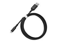 OtterBox Standard - Câble USB - Micro-USB de type B (M) pour USB (M) - USB 2.0 - 3 A - 2 m - noir 78-52657