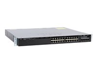 Cisco Catalyst 3650-24PS-S - Commutateur - C3 - Géré - 24 x 10/100/1000 (PoE+) + 4 x SFP - de bureau, Montable sur rack - PoE+ (390 W) WS-C3650-24PS-S