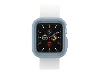 OtterBox EXO EDGE - Pare-chocs pour montre intelligente - polycarbonate, TPE - bleu de la brume du lac - pour Apple Watch (40 mm) 77-81214