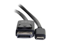 C2G 1.8m (6ft) USB C to DisplayPort Adapter Cable Black - 4K Audio / Video Adapter - Adaptateur vidéo externe - USB-C - DisplayPort - noir 80542