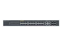 Zyxel GS1920-24HP - Commutateur - intelligent - 24 x 10/100/1000 (PoE+) + 4 x SFP Gigabit combiné - Ordinateur de bureau, Montable sur rack - PoE+ (375 W) ZY-GS192024HP