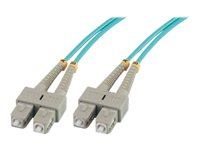 MCL - Câble réseau - SC multi-mode (M) pour SC multi-mode (M) - 2 m - fibre optique - 50 / 125 microns - OM3 FJOM3/SCSC-2M