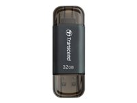 Transcend JetDrive Go 300 - Clé USB - 32 Go - USB 3.0 / Lightning - noir TS32GJDG300K