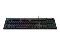 Logitech Gaming G815 - Clavier - rétroéclairé - USB - AZERTY - Français - commutateur : GL Linear - noir 920-009002