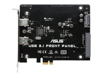 ASUS USB 3.1 FRONT PANEL - Adaptateur USB - PCIe x4 - USB 3.1 x 2 USB 3.1 FRONT PANEL