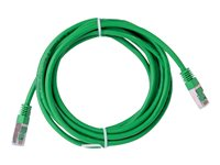 Uniformatic - Cordon de raccordement - RJ-45 (M) pour RJ-45 (M) - 3 m - SFTP - CAT 6a - sans halogène, moulé, bloqué - vert 26343