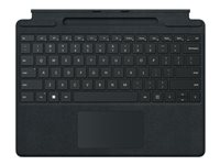 Microsoft Clavier Signature pour Surface Pro - Clavier - avec pavé tactile, accéléromètre, plateau de rangement et de chargement du Surface Slim Pen 2 - AZERTY - Français - noir - avec Slim Pen 2 - pour Surface Pro 8, Pro X 8X6-00004