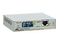 Allied Telesis AT FS202 - Convertisseur de média à fibre optique - 100Mb LAN - 10Base-T, 100Base-FX, 100Base-TX - RJ-45 / SC multi-mode - jusqu'à 2 km - Conformité TAA AT-FS202-60