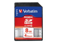 Verbatim - Carte mémoire flash - 8 Go - Class 10 - SDHC 43961