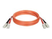 Uniformatic - Câble réseau - SC multi-mode (M) pour SC multi-mode (M) - 2 m - fibre optique - 62,5 / 125 microns - OM1 - sans halogène 21002