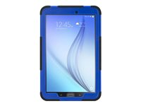 Griffin Survivor Slim - Protection à rabat pour tablette - silicone, polycarbonate, PET - Noir/bleu - 9.6" - pour Samsung Galaxy Tab E (9.6 ") GB42577