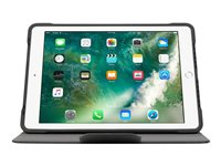 Targus Click-In - Protection à rabat pour tablette - polyuréthane - noir - 9.7" - pour Apple 9.7-inch iPad (5th generation, 6th generation); 9.7-inch iPad Pro; iPad Air; iPad Air 2 THZ736GL
