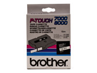 Brother TX211 - Noir sur blanc - Rouleau (0,6 cm x 15 m) 1 cassette(s) ruban laminé - pour P-Touch PT-7000, PT-8000, PT-PC TX211
