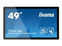 iiyama ProLite TF4938UHSC-B1AG - Classe 49" (48.5" visualisable) écran LED - signalétique numérique interactive - avec écran tactile (multi-touches) - 4K UHD (2160p) 3840 x 2160 - noir mat TF4938UHSC-B1AG