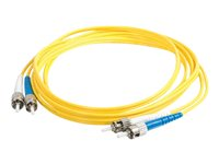 C2G ST-ST 9/125 OS1 Duplex Singlemode PVC Fiber Optic Cable (LSZH) - Câble réseau - mode unique ST (M) pour mode unique ST (M) - 15 m - fibre optique - duplex - 9 / 125 micromètres - OS1 - sans halogène - jaune 85565