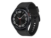Samsung Galaxy Watch6 Classic - 43 mm - montre intelligente avec bande - cuir écologique hybride - noir - taille du bracelet : S/M - affichage 1.3" - 16 Go - NFC, Wi-Fi, Bluetooth - 52 g - noir SM-R950NZKAXEF