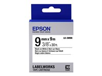 Epson LabelWorks LK-3WBN - Noir sur blanc - Rouleau (0,9 cm x 9 m) 1 rouleau(x) bande d'étiquettes - pour LabelWorks LW-1000, 300, 400, 600, 700, 900, K400, Z700, Z710, Z900 C53S653003