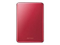 BUFFALO MiniStation Slim - Disque dur - 1 To - externe (portable) - USB 3.0 - rouge HD-PUS1.0U3R-WR