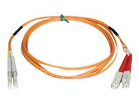 Tripp Lite 3M Duplex Multimode 50/125 Fiber Optic Patch Cable LC/SC 10' 10ft 3 Meter - Cordon de raccordement - SC multi-mode (M) pour LC multi-mode (M) - 3 m - fibre optique - duplex - 50 / 125 microns N516-03M