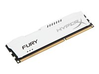 HyperX FURY - DDR3 - module - 8 Go - DIMM 240 broches - 1600 MHz / PC3-12800 - CL10 - 1.5 V - mémoire sans tampon - non ECC - blanc HX316C10FW/8