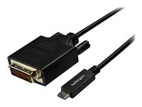 StarTech.com Câble adaptateur USB-C vers DVI de 3 m - Câble USB Type-C vers DVI en noir - 1920 x 1200 - Adaptateur vidéo externe - VIA/VLI - VL100 / Parade - PS171 - USB-C - DVI - noir - pour P/N: TB4CDOCK CDP2DVI3MBNL