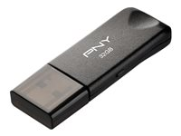 PNY Classic Attaché 3.0 - Clé USB - 32 Go - USB 3.0 FD32GATTC30KTRK-EF