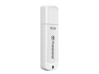 Transcend JetFlash 370 - Clé USB - 16 Go - USB 2.0 - blanc TS16GJF370