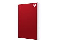 Seagate One Touch HDD STKC5000403 - Disque dur - 5 To - externe (portable) - USB 3.2 Gen 1 - rouge - avec 2 ans de Seagate Rescue Data Recovery STKC5000403