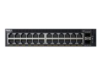 Dell EMC Networking X1026P - Commutateur - C2+ - Géré - 24 x 10/100/1000 + 2 x Gigabit SFP - PoE+ 210-AEIN