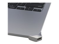 Compulocks MacBook Air M2 Adaptateur antivol Ledge Argent - Adaptateur à fente de verrouillage pour la sécurité - pour Apple MacBook Air M2 MBALDG04