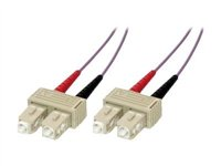 MCL - Câble réseau - SC multi-mode (M) pour SC multi-mode (M) - 1 m - fibre optique - 50 / 125 microns - OM3 FJOM3/SCSC-1M
