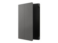 Lenovo Folio Case - Boîtier de protection étui à rabat pour tablette - polyuréthane - noir - 10.1" - pour Smart Tab M10 HD (2nd Gen) with Google Assistant; ThinkCentre M75t Gen 2 ZG38C03033