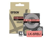 Epson LabelWorks LK-6RBJ - Noir sur rouge mat - Rouleau (2,4 cm x 8 m) 1 cassette(s) boîte de suspension - cartouche de bande - pour LabelWorks LW-C610 C53S672073