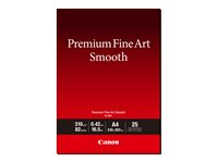 Canon Premium Fine Art Smooth FA-SM2 - Lisse - 16,5 millièmes de pouce - A3 Plus (330,2 x 482,6 mm) - 310 g/m² - 82 lbs - 25 feuille(s) papier photo 1711C014
