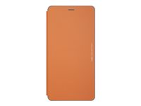 ASUS Folio Cover - Protection à rabat pour téléphone portable - polyuréthane, polycarbonate - orange - pour ASUS ZenFone 3 Ultra (ZU680KL) 90AC01I0-BCV003